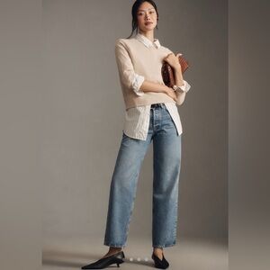 Agolde V Waist Mid Rise Straight Leg Jeans